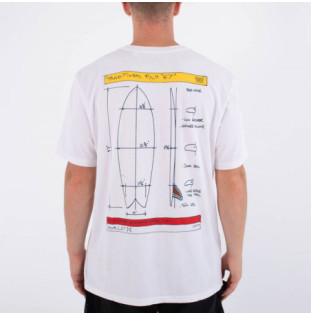 Camiseta Hurley: Kraft Sketch  Tee (White)