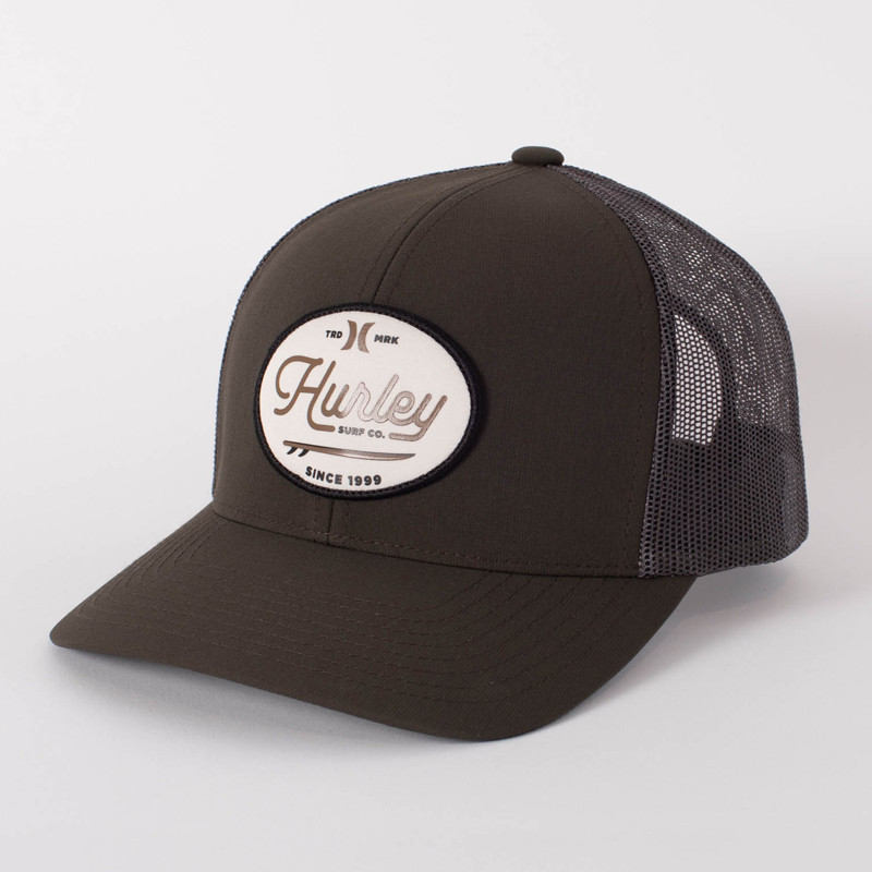 Gorra Hurley: M Beach Break Trucker (Olive Canvas)