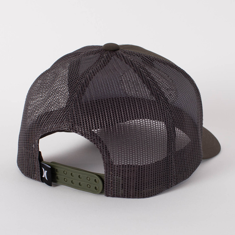 Gorra Hurley: M Beach Break Trucker (Olive Canvas)