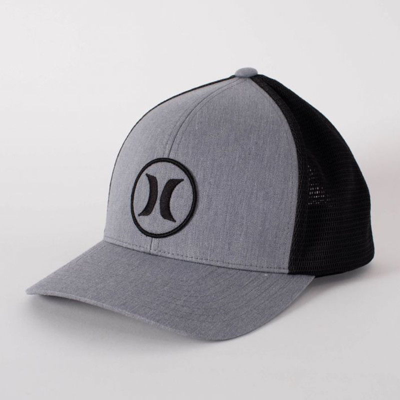 Gorro Hurley: M Oceanside Flex Hat (Grey Heather)