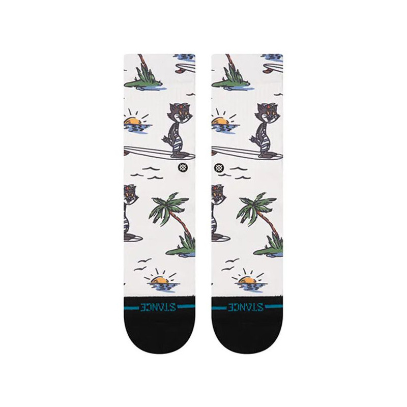Calcetines Stance: Kool Katz Surf Crew (Canvas)