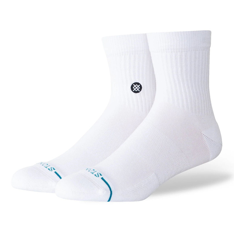 Calcetines Stance: Icon Quarter (White)