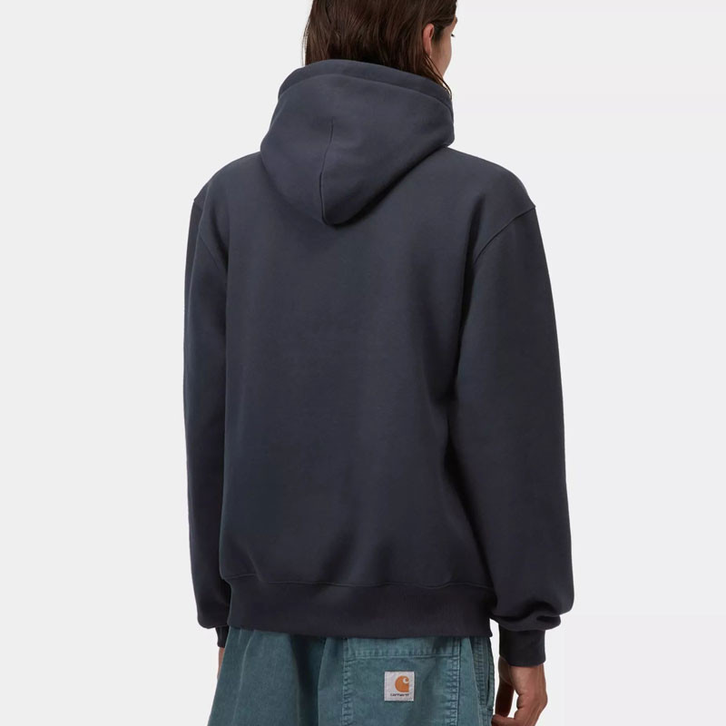 Sudadera Carhartt WIP: Hooded Carhartt Sweat (Dp Nght Gent Green)