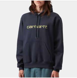 Sudadera Carhartt WIP: Hooded Carhartt Sweat (Dp Nght Gent Green)