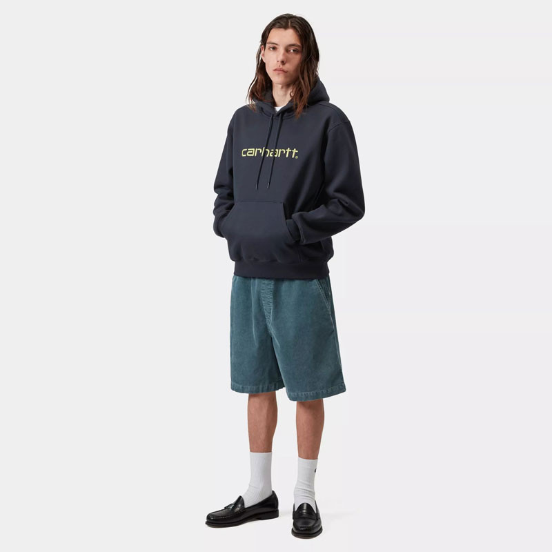 Sudadera Carhartt WIP: Hooded Carhartt Sweat (Dp Nght Gent Green)