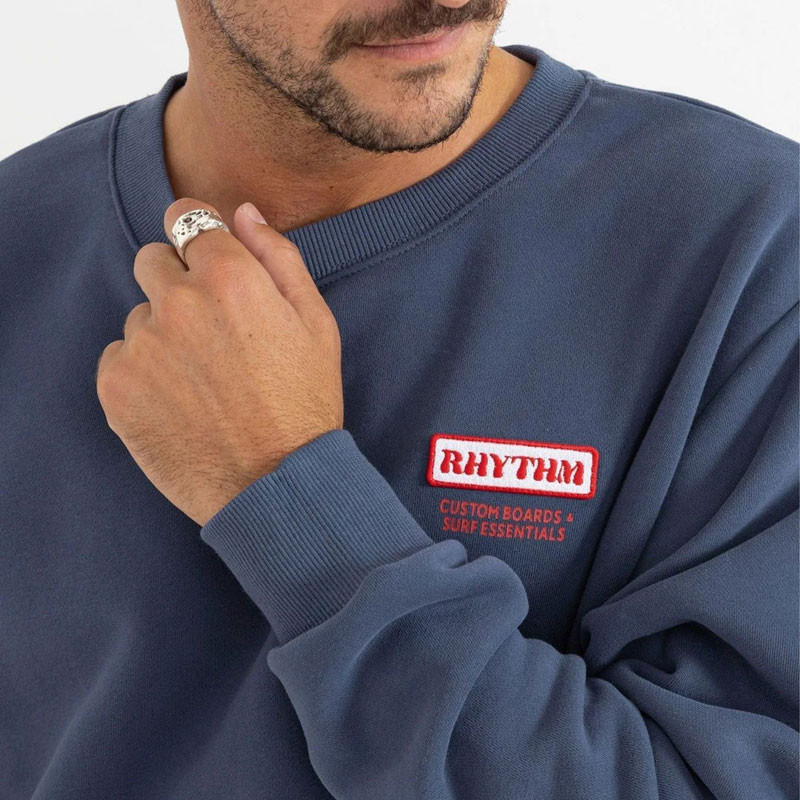 Sudadera Rhythm: Mechanics Crew Fleece (Indigo)