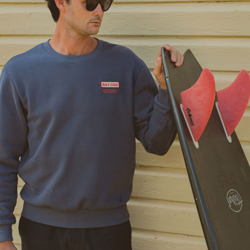 Sudadera Rhythm: Mechanics Crew Fleece (Indigo)