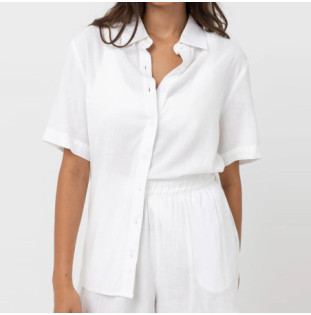 Camisa Rhythm: Classic Lounge Shirt (White)