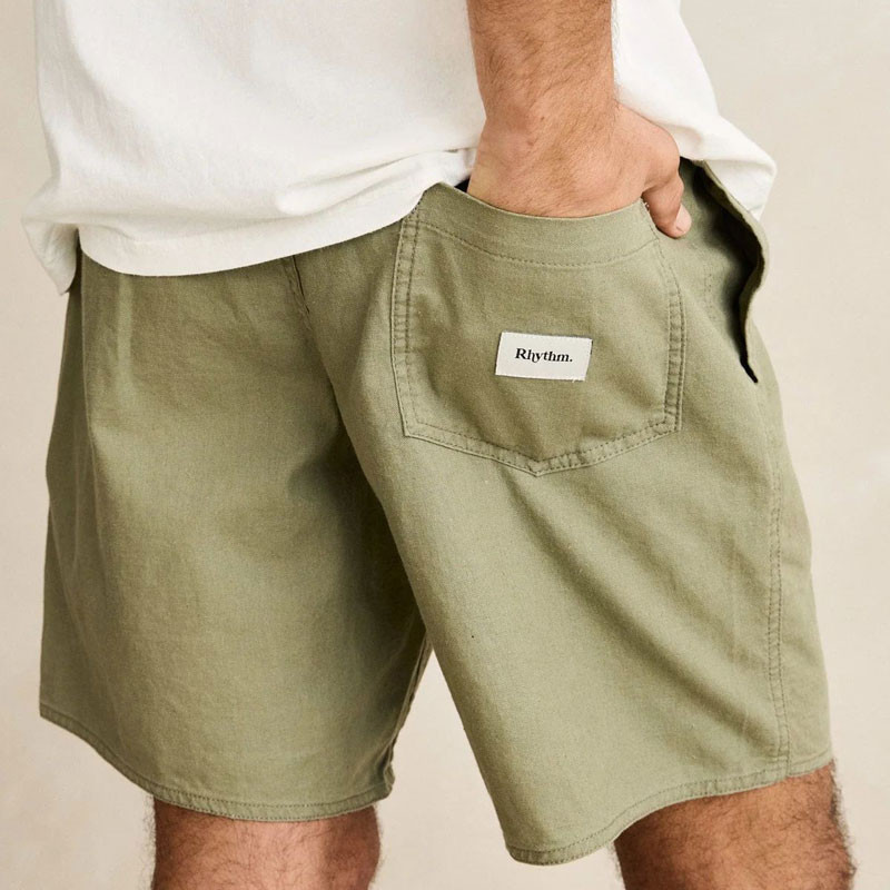 Bermuda Rhythm: Classic Linen Jam (Olive)