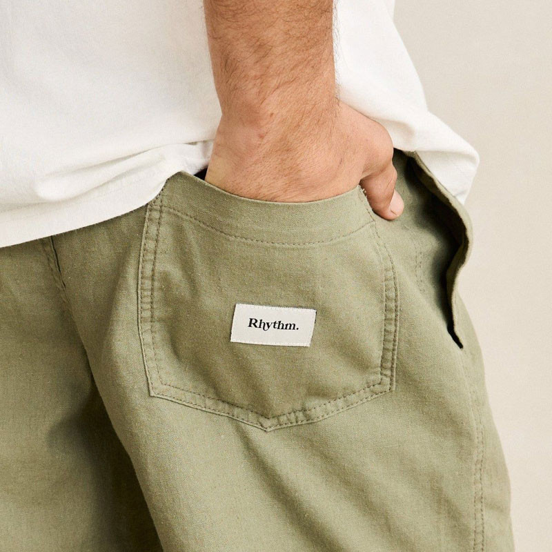 Bermuda Rhythm: Classic Linen Jam (Olive)