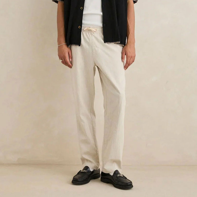 Pantalón Rhythm: Linen Jam Pant (Bone)