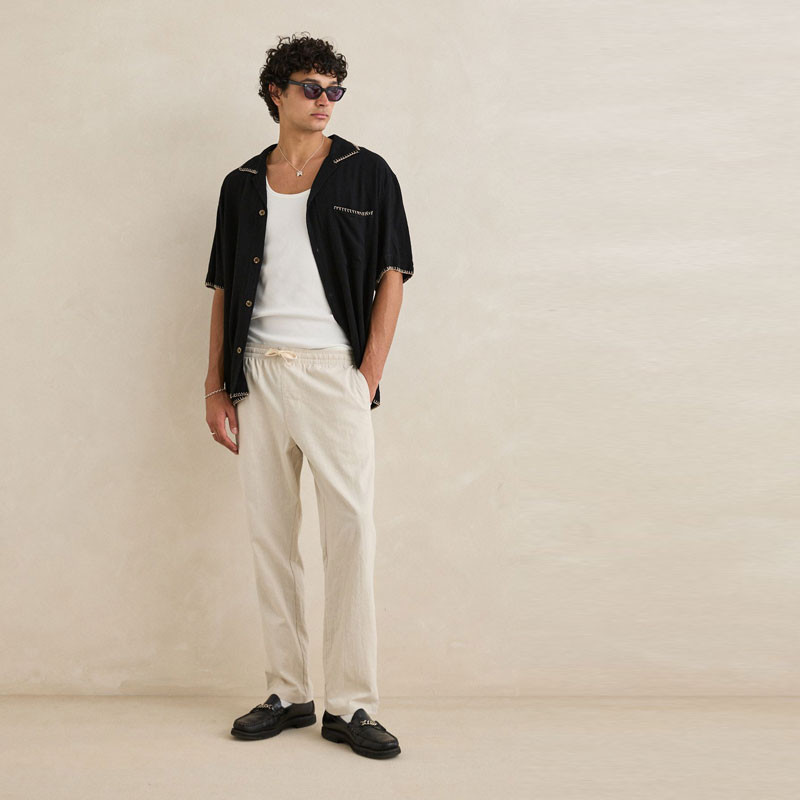 Pantalón Rhythm: Linen Jam Pant (Bone)