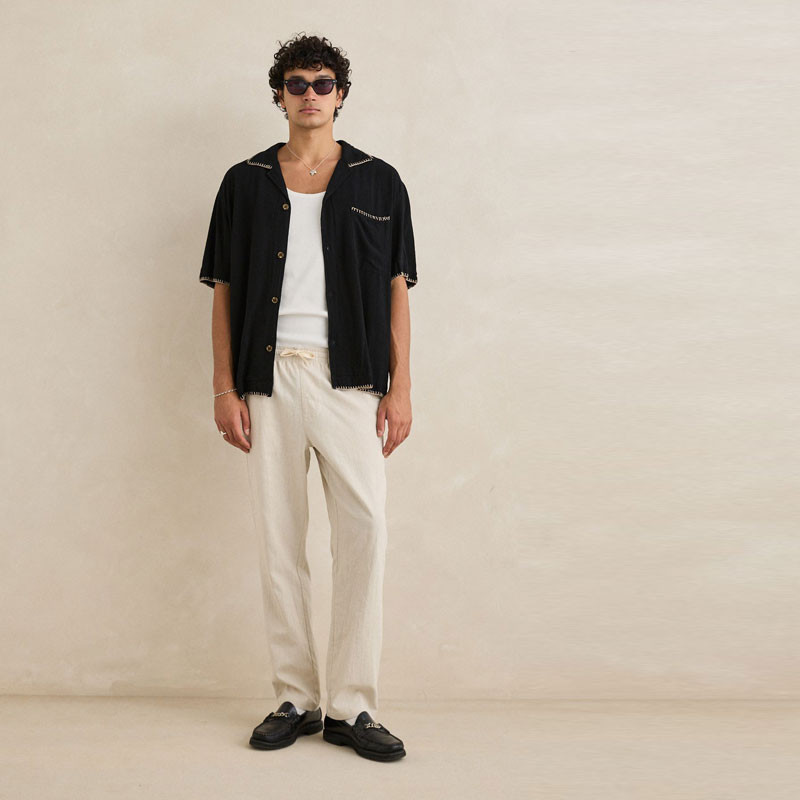 Pantalón Rhythm: Linen Jam Pant (Bone)