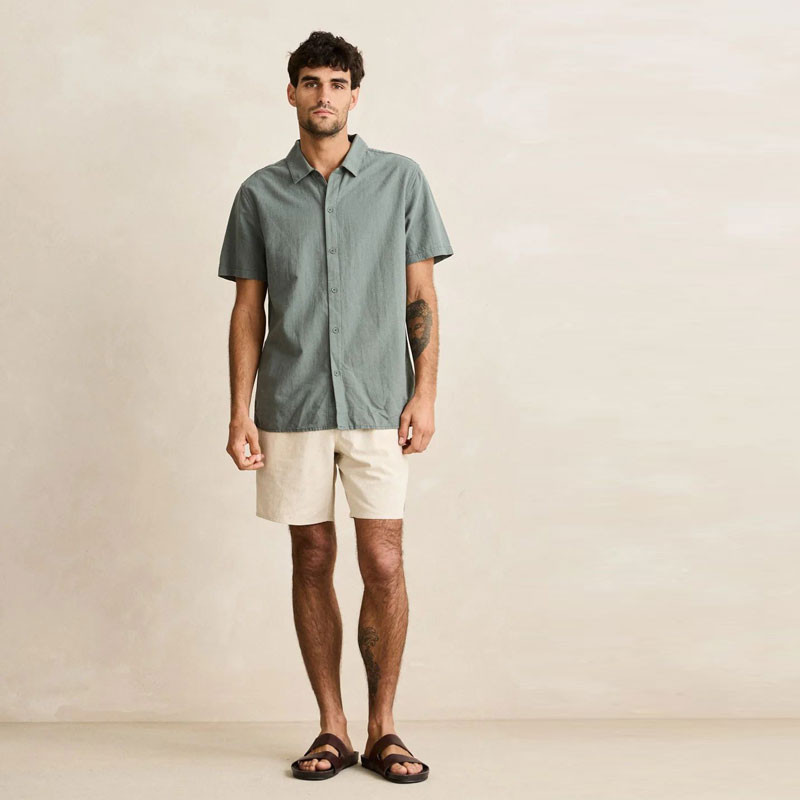 Bermuda Rhythm: Classic Linen Jam (Sand)