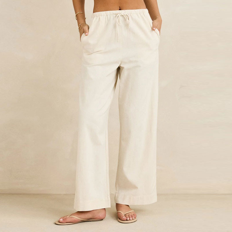 Pantalón Rhythm: Classic Drawstring Pant (Oat)
