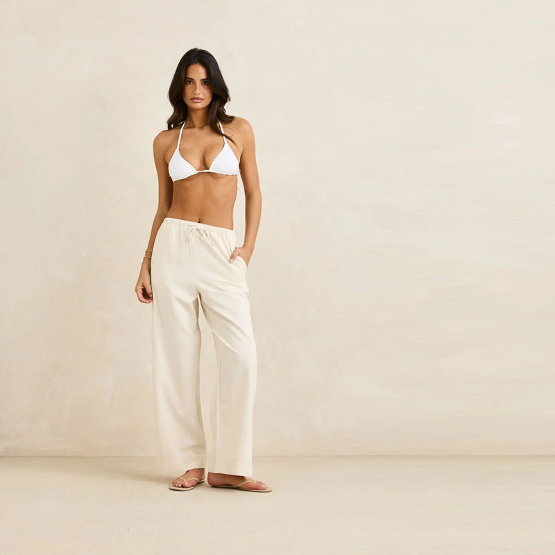 Pantalón Rhythm: Classic Drawstring Pant (Oat)