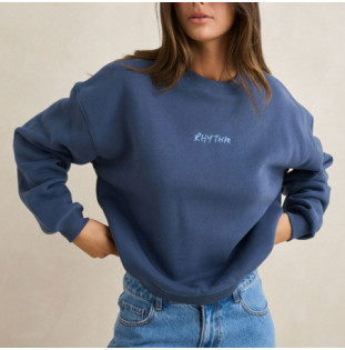 Sudadera Rhythm: Rhythm Crew Neck Fleece (Indigo)