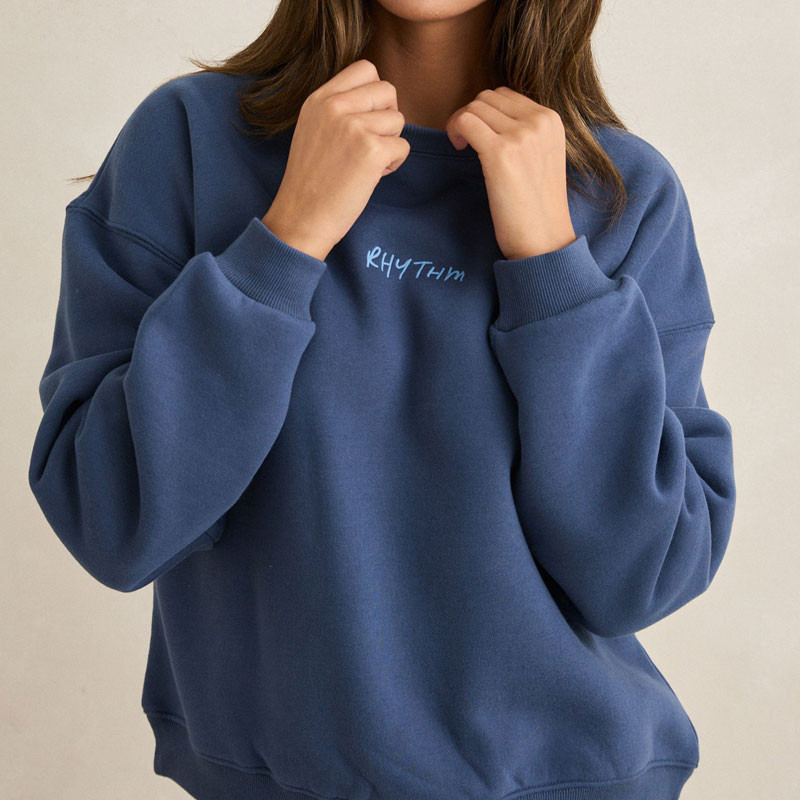 Sudadera Rhythm: Rhythm Crew Neck Fleece (Indigo)