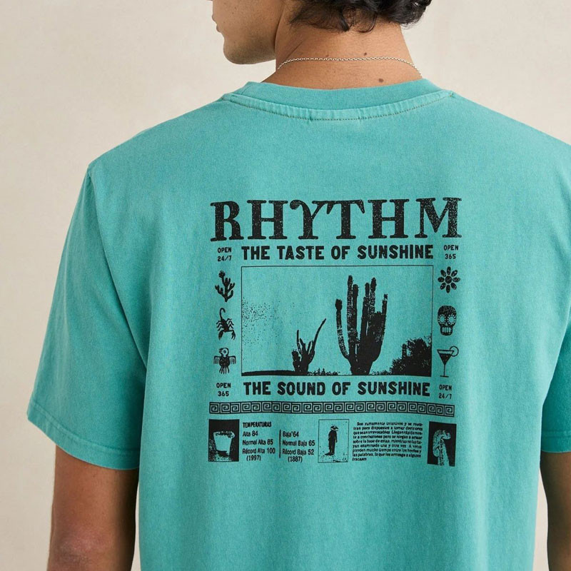 Camiseta Rhythm: Cactus Vintage SS T-Shirt (Wasabi)