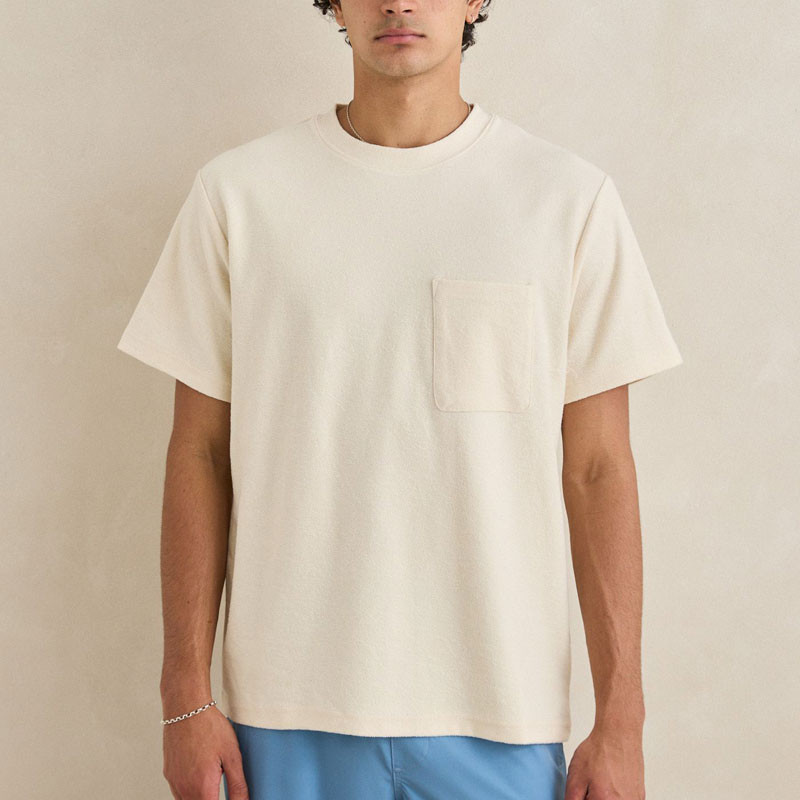 Camiseta Rhythm: Vintage Terry SS T-Shirt (Natural)