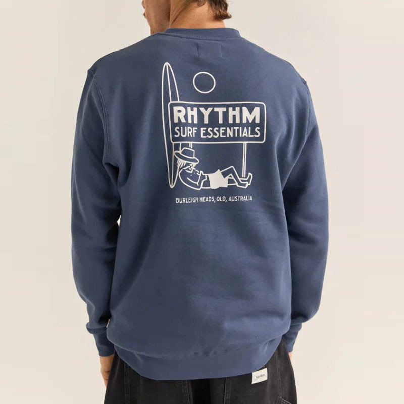 Sudadera Rhythm: Siesta Fleece Crew (Navy)