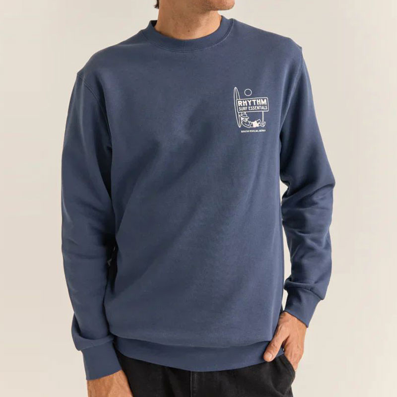 Sudadera Rhythm: Siesta Fleece Crew (Navy)