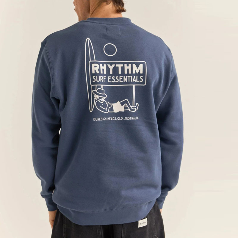 Sudadera Rhythm: Siesta Fleece Crew (Navy)