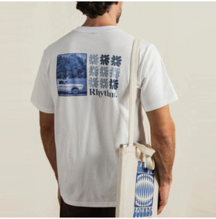 Camiseta Rhythm: High Beaming Vintage SS T-Shirt (Off Wht)