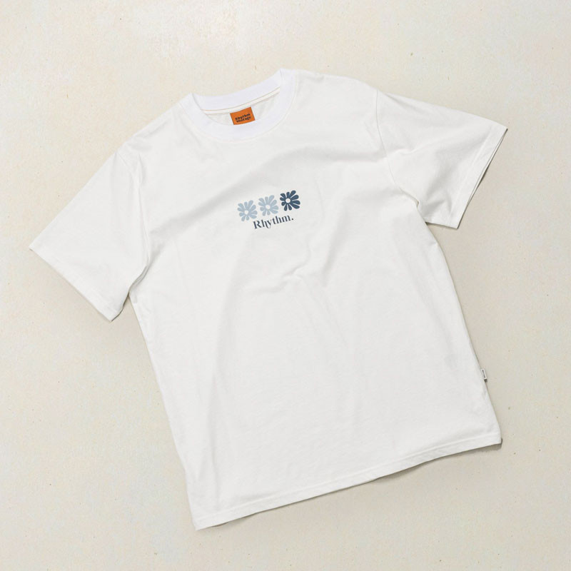 Camiseta Rhythm: High Beaming Vintage SS T-Shirt (Off Wht)