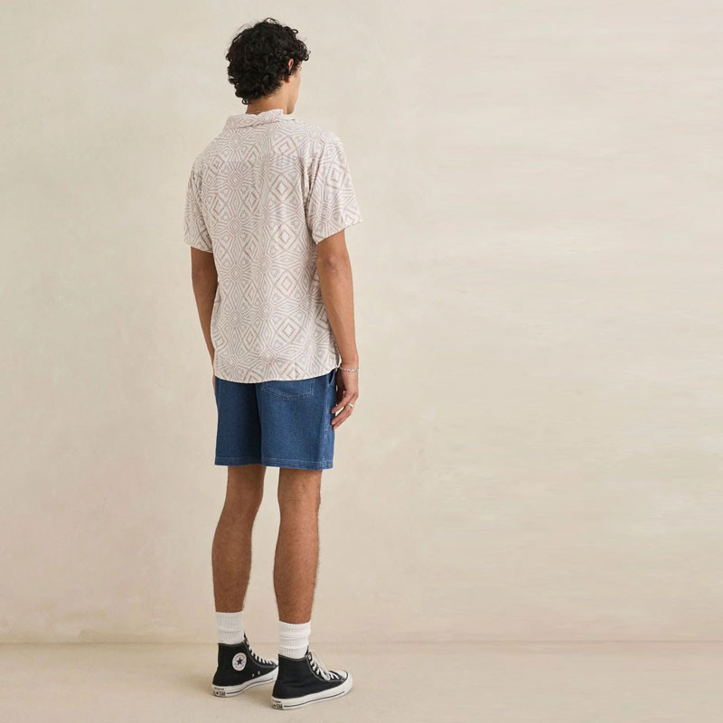 Bermuda Rhythm: Textured Wale Jam (Washed Indigo)