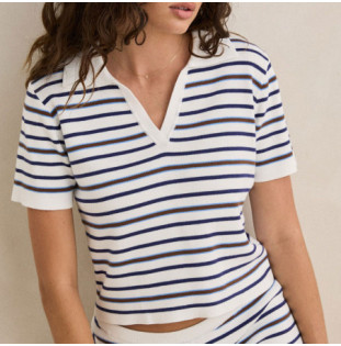 Polo Rhythm: Rommy Knit Top (Vintage Stripe)