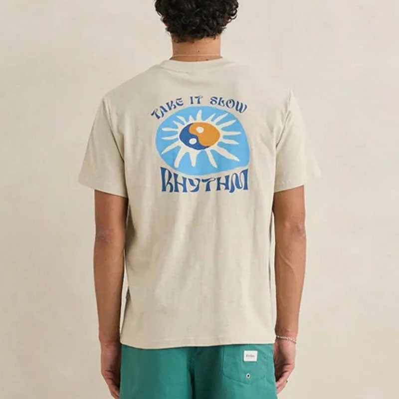 Camiseta Rhythm: Slow Down Slub SS T-Shirt (Moonrock)