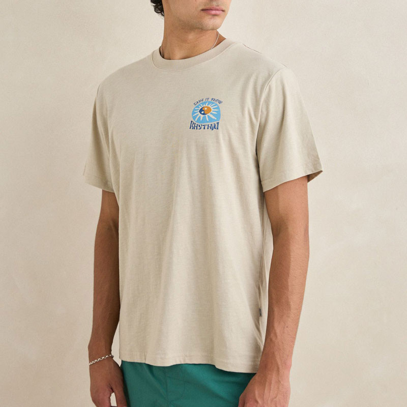 Camiseta Rhythm: Slow Down Slub SS T-Shirt (Moonrock)