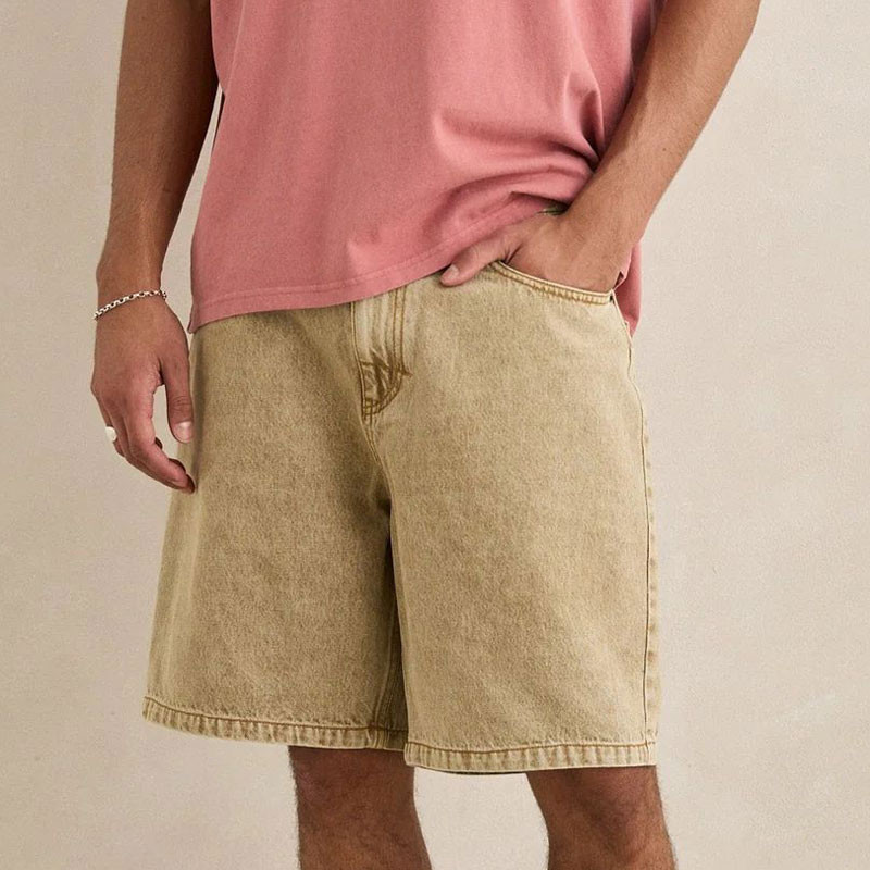 Bermuda Rhythm: Toby Denim Short (Sand)