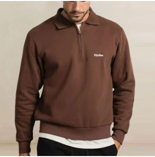 Sudadera Rhythm: Furnace Quarter Zip (Brown)