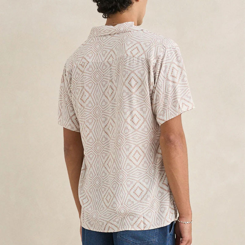 Camisa Rhythm: Mosaic SS Shirt (Tobacco)