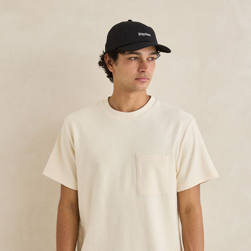 Gorra Rhythm: Essential Brushed Twill Cap (Black)