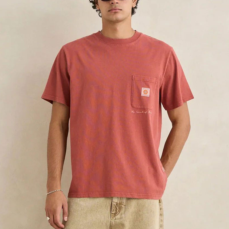 Camiseta Rhythm: Vintage Pocket SS T-Shirt (Vintage Clay)