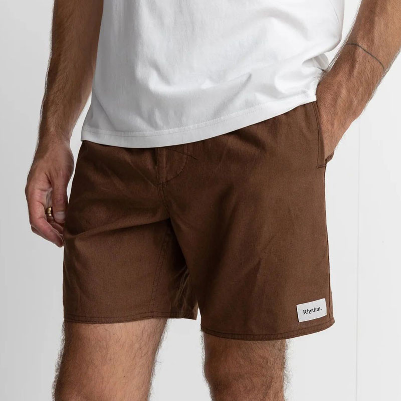 Bermuda Rhythm: Classic Linen Jam (Chocolate)