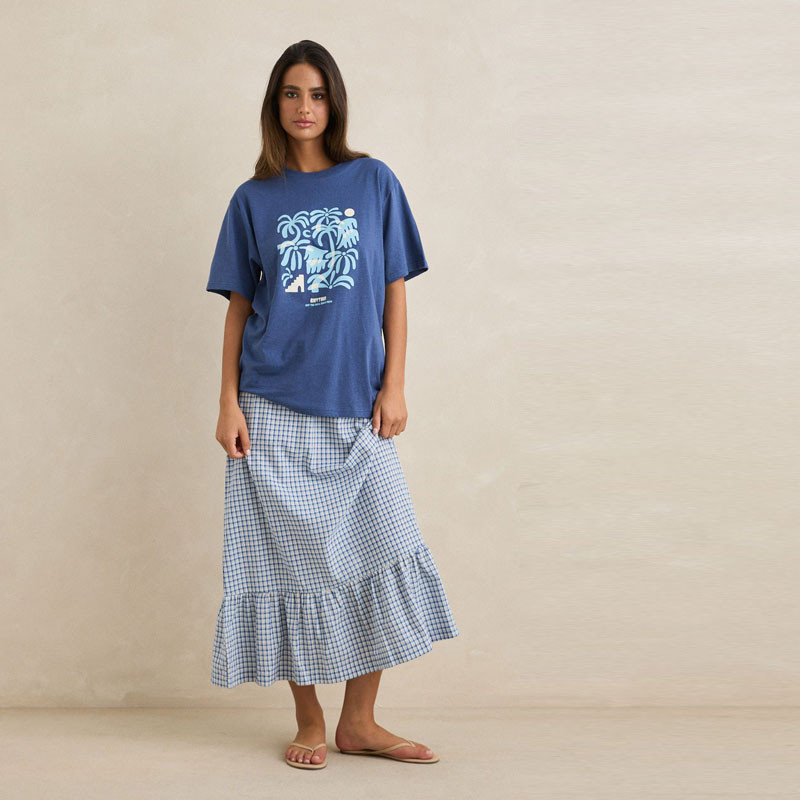Camiseta Rhythm: Island Oversized T-Shirt (Indigo)