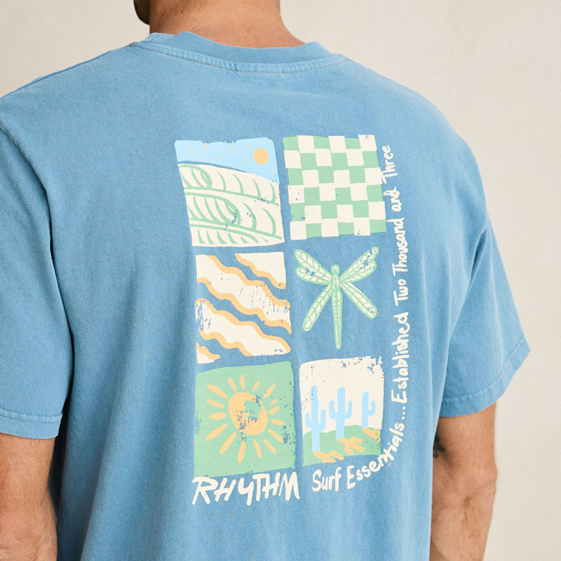 Camiseta Rhythm: Mementos Vintage SS T-Shirt (Bluestone)