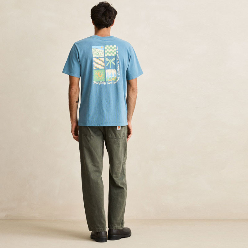 Camiseta Rhythm: Mementos Vintage SS T-Shirt (Bluestone)