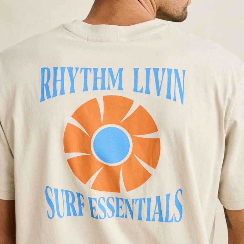 Camiseta Rhythm: Surf Essentials SS T-Shirt (Moonrock)