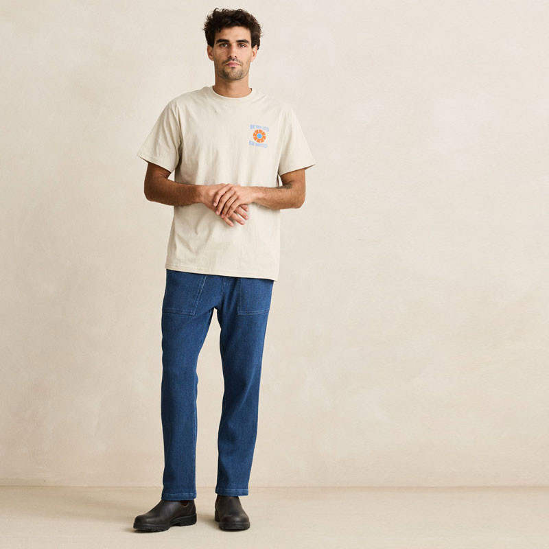 Camiseta Rhythm: Surf Essentials SS T-Shirt (Moonrock)