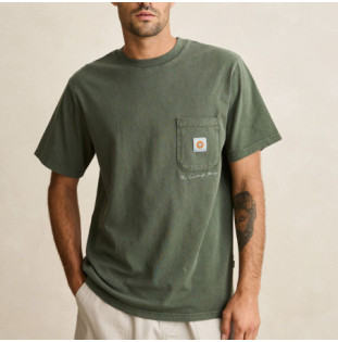 Camiseta Rhythm: Vintage Pocket SS T-Shirt (Forest)