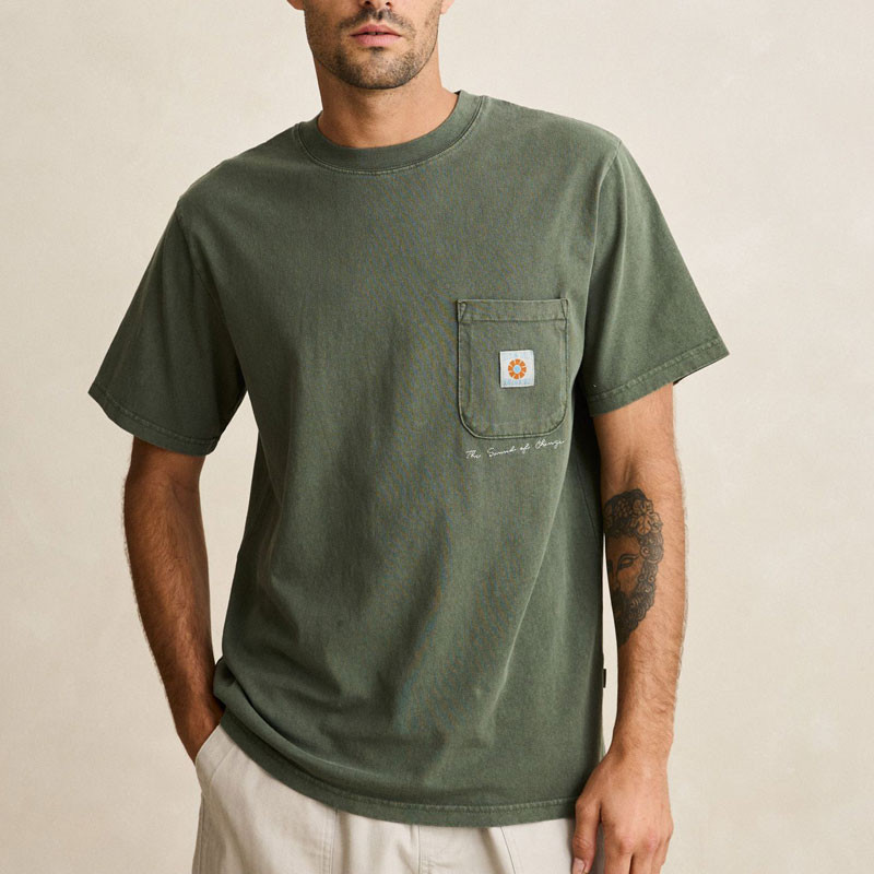Camiseta Rhythm: Vintage Pocket SS T-Shirt (Forest)