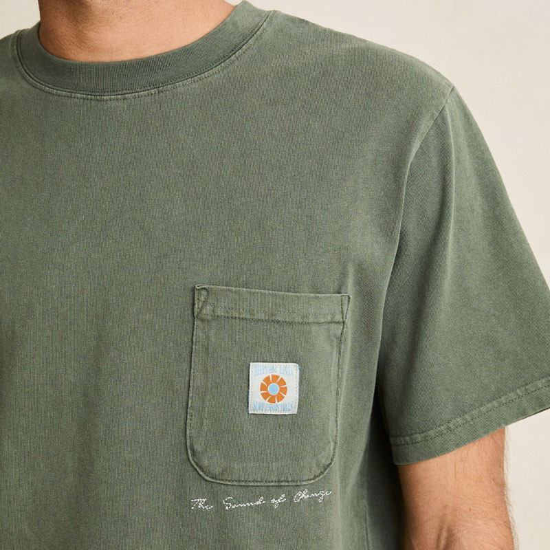 Camiseta Rhythm: Vintage Pocket SS T-Shirt (Forest)