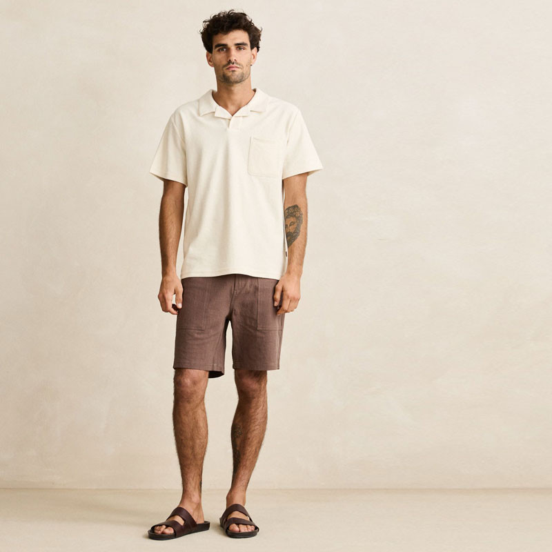 Polo Rhythm: Vintage Terry Polo (Natural)