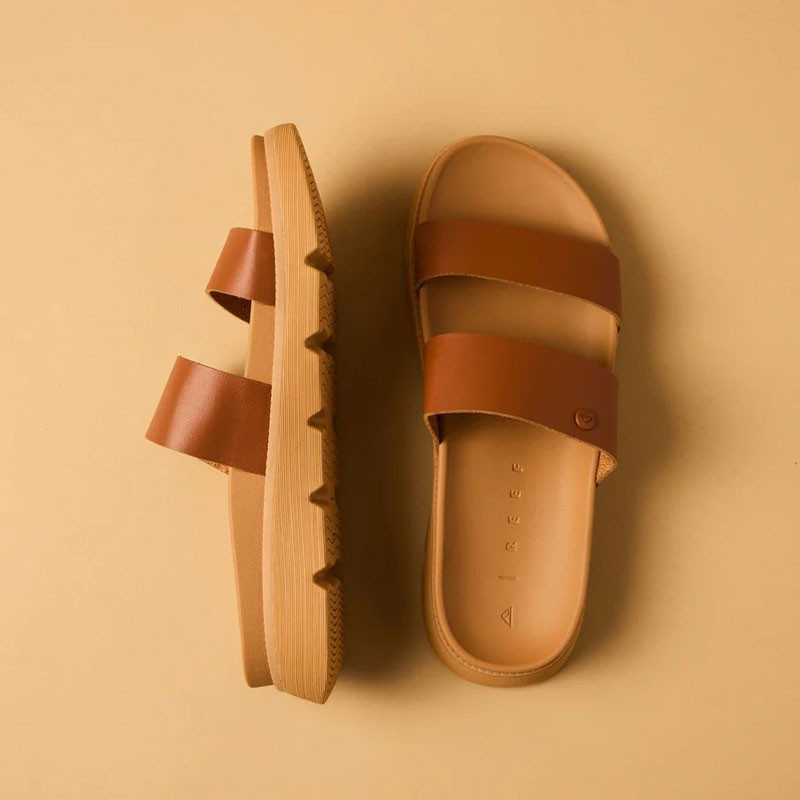 Chanclas Reef: W Vista Luxe Thea (Leather Brown)