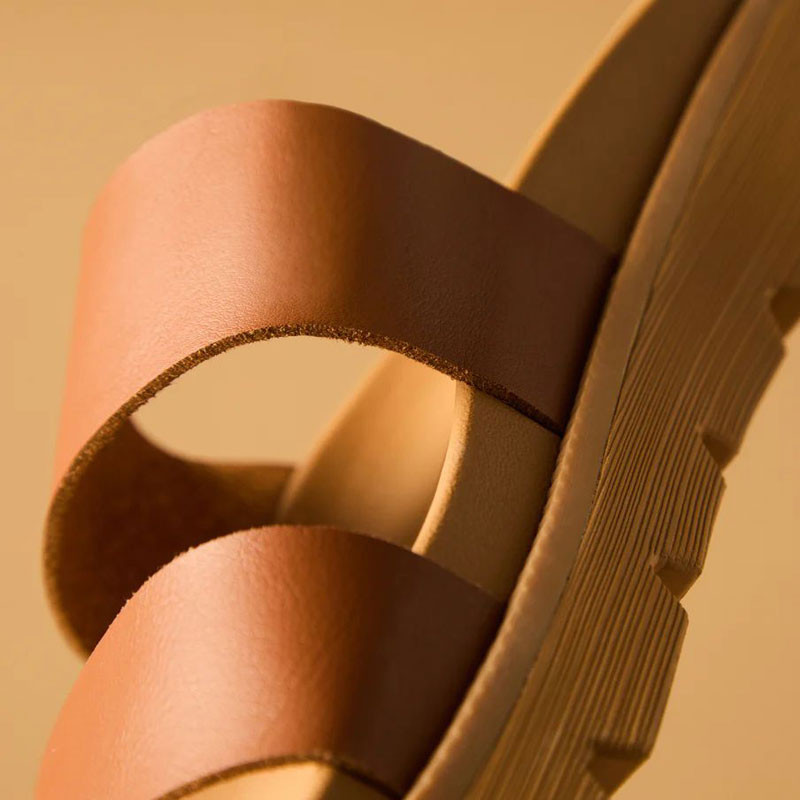 Chanclas Reef: W Vista Luxe Thea (Leather Brown)